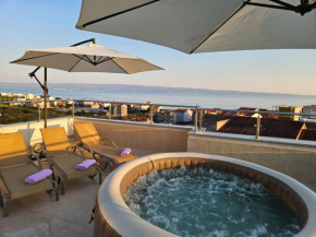 Modern villa with jacuzzi, beautiful sea view, near Split! Villa 36A